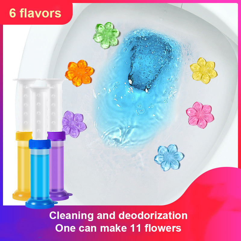 Flower Aromatic Toilet Gel Toilet Deodorant Cleaner Tools
