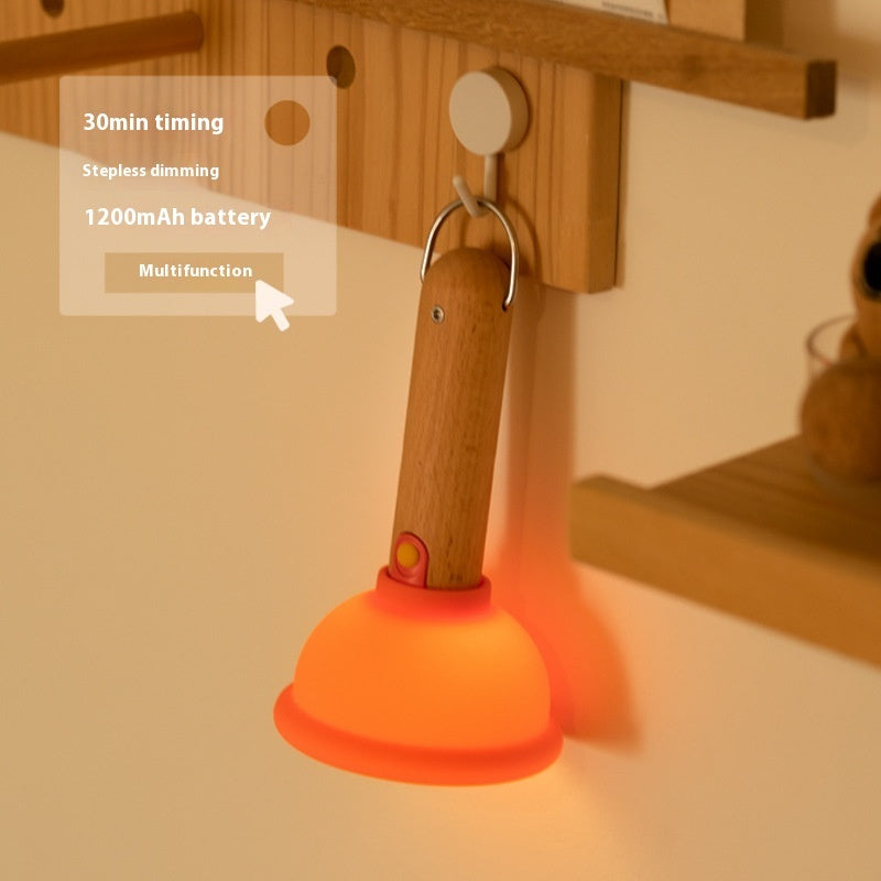 Toilet Suck Small Night Lamp Silicone