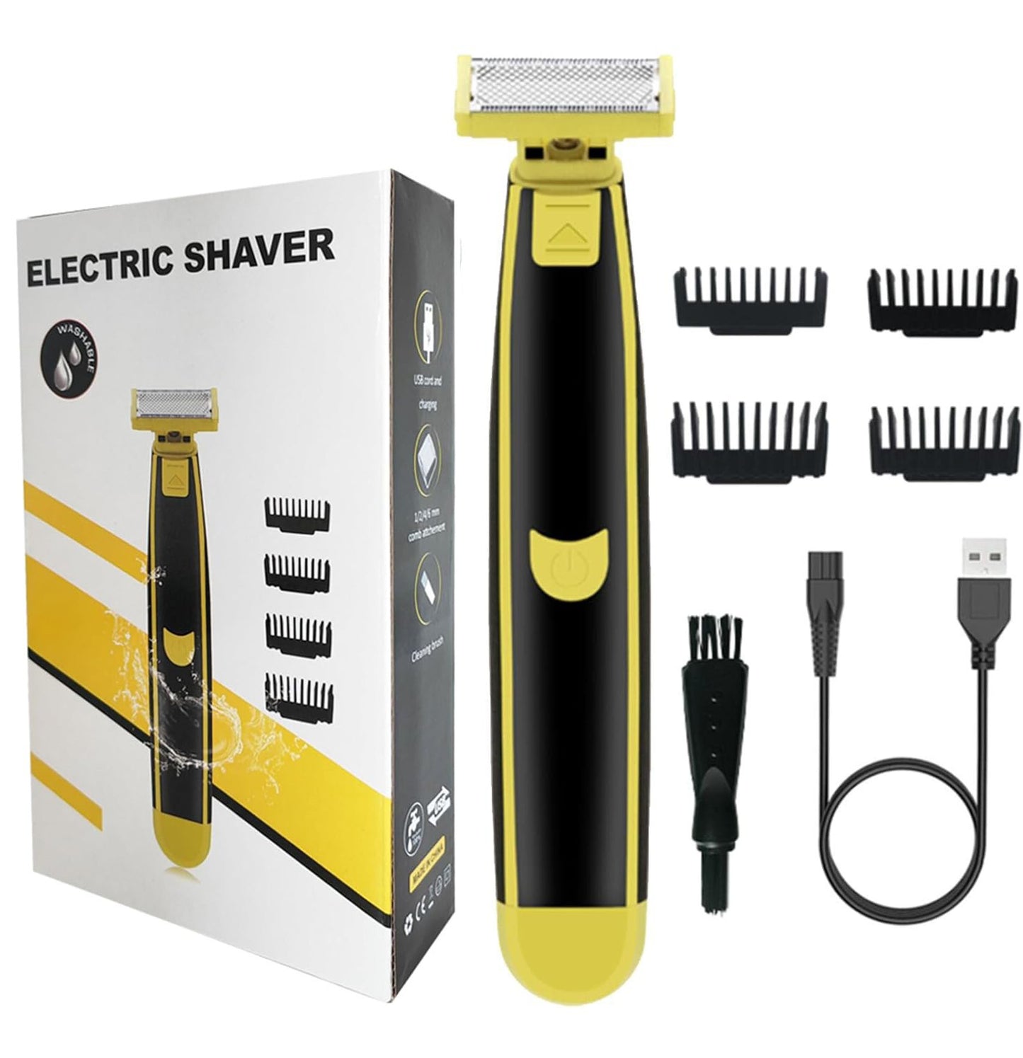 Amazon Hot Men's Body Hair Device Electric Shaver Chest Hair Leg Hair Shaver Men's Pogonotomy Shaver
