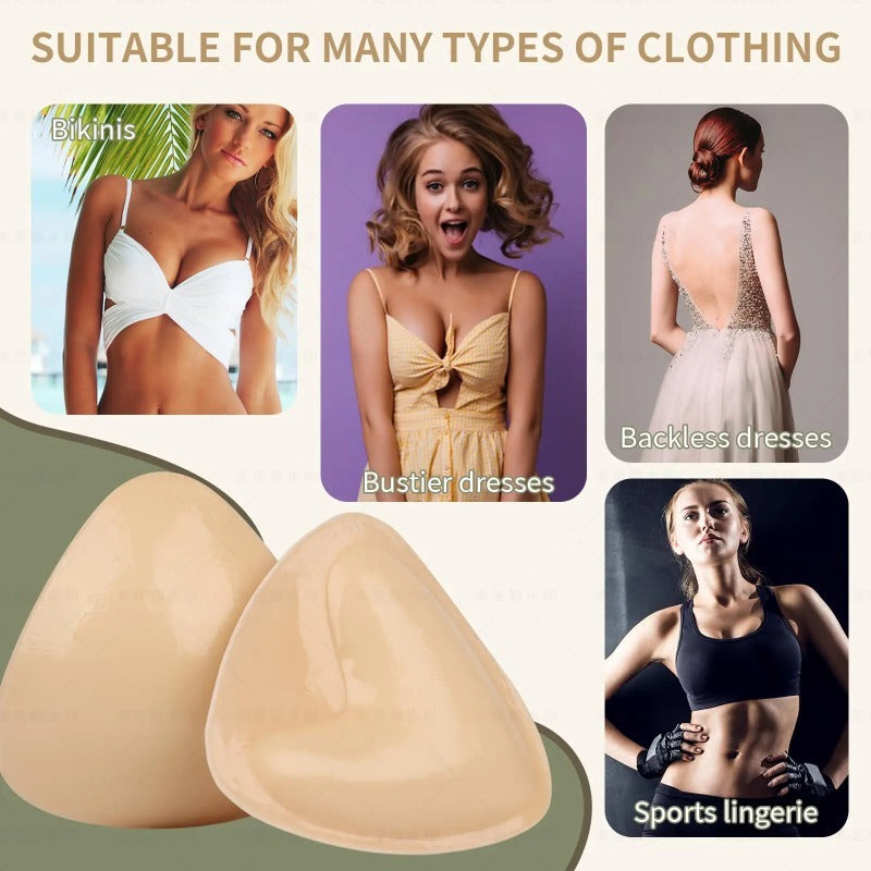 Double Sided Adhesive Sticky Bra Inserts - Women Cup Enhancer