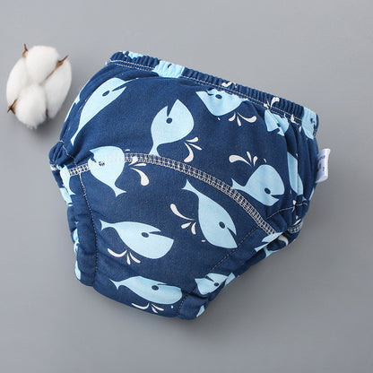 Training Pant Underwear Washable Diaper Cover Breathable Baby Summer Style