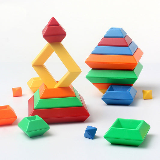 Rainbow Tower Ring  Cognitive Toy