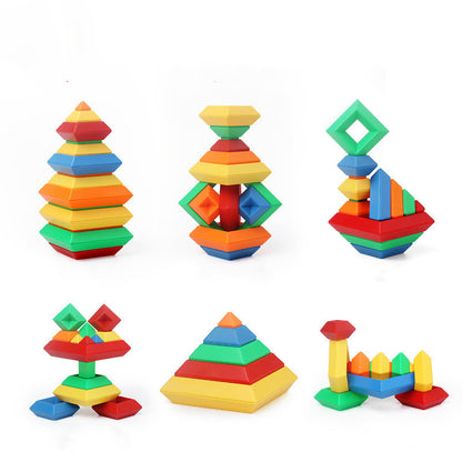 Rainbow Tower Ring  Cognitive Toy