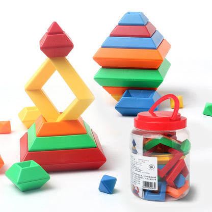 Rainbow Tower Ring  Cognitive Toy