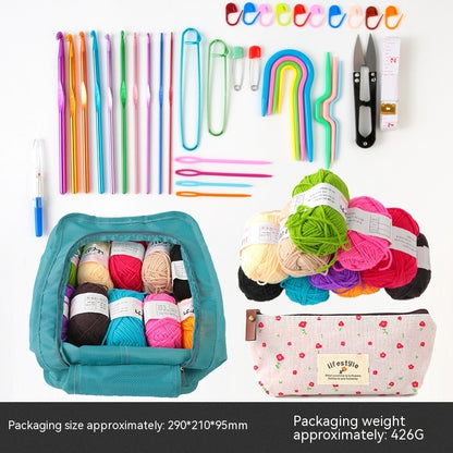 50-piece Set Crochet Hook Set DIY Novice Material Package