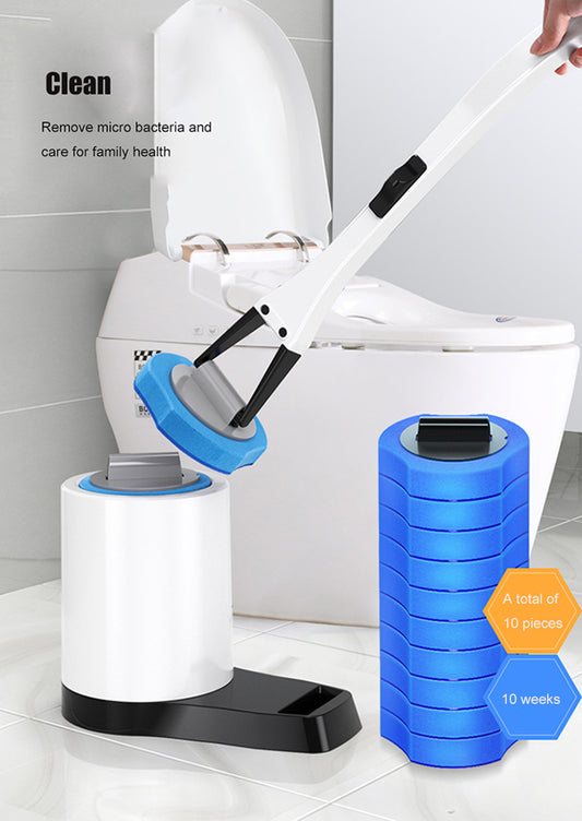 Toilet Cleaning Brush with Disposable Accessories Long Handle Cleaner Tool Bathroom