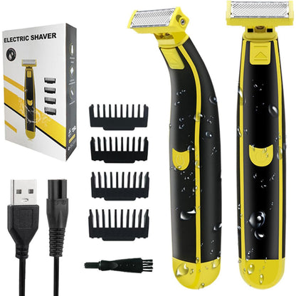 Amazon Hot Men's Body Hair Device Electric Shaver Chest Hair Leg Hair Shaver Men's Pogonotomy Shaver