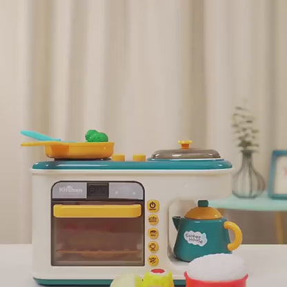 Children's Play House Kitchen Toys Simulation Kitchenware Breakfast Machine Toys